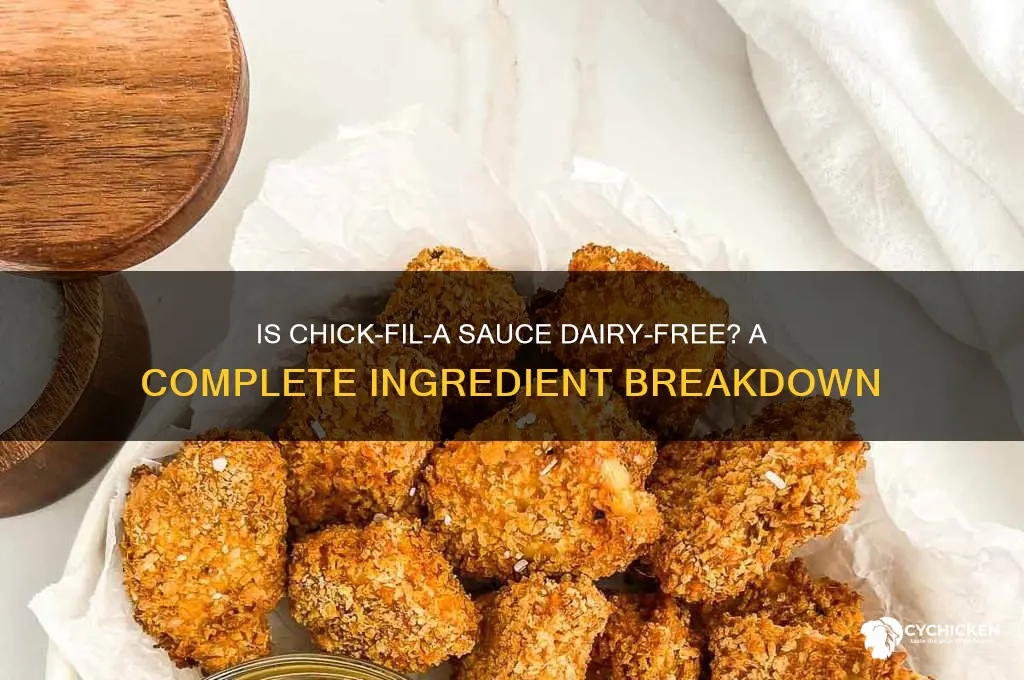does chick fil sauce have dairy