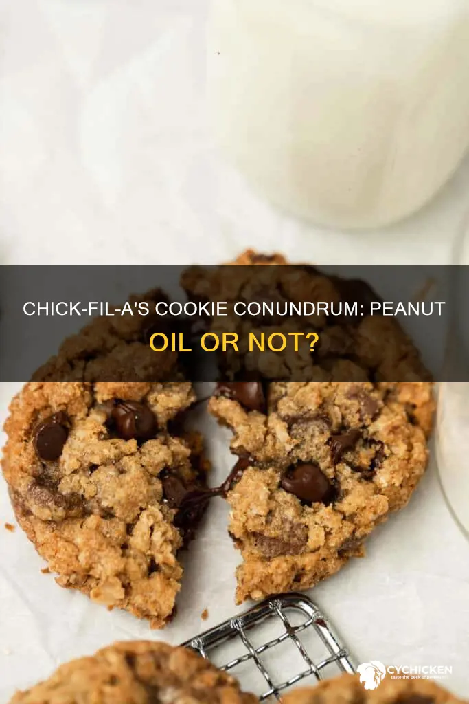 does chick filet put peanut oil in there cookies