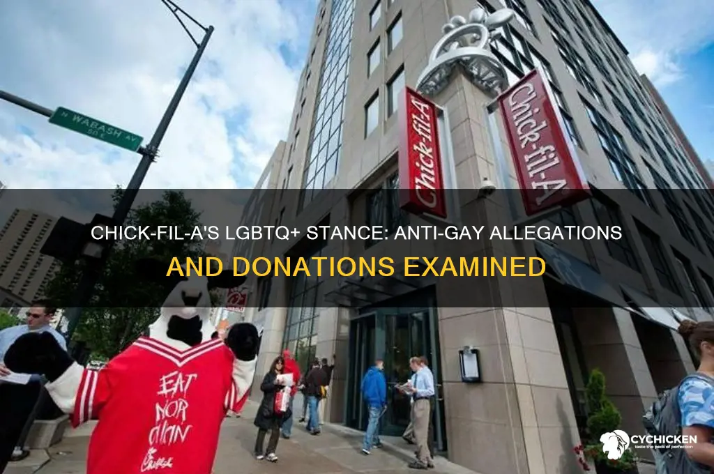 does chick filet support anti gay organization