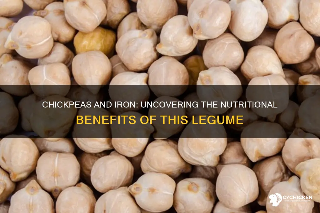 does chick peas have iron in it