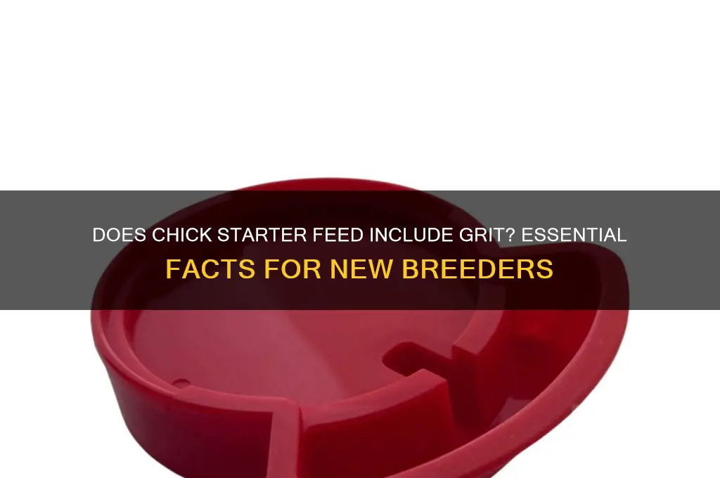 does chick starter have grit in it