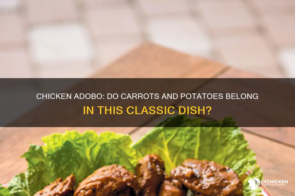 does chicken adobo have carrots and potatos