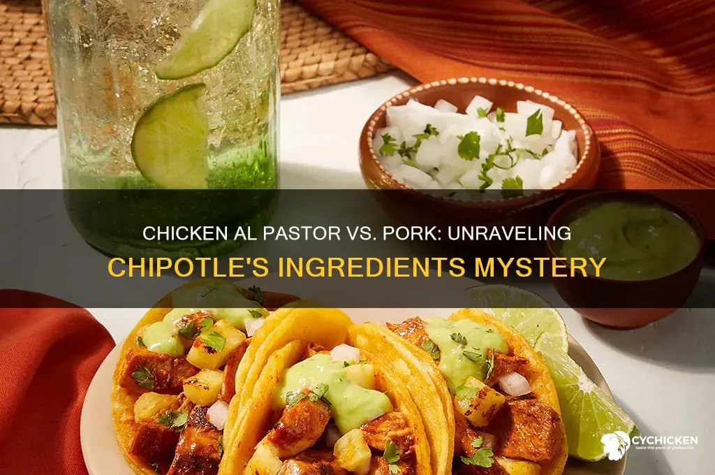 does chicken al pastor have pork chipotle
