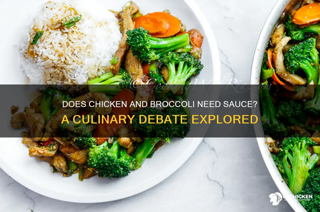 does chicken and broccoli have sauce