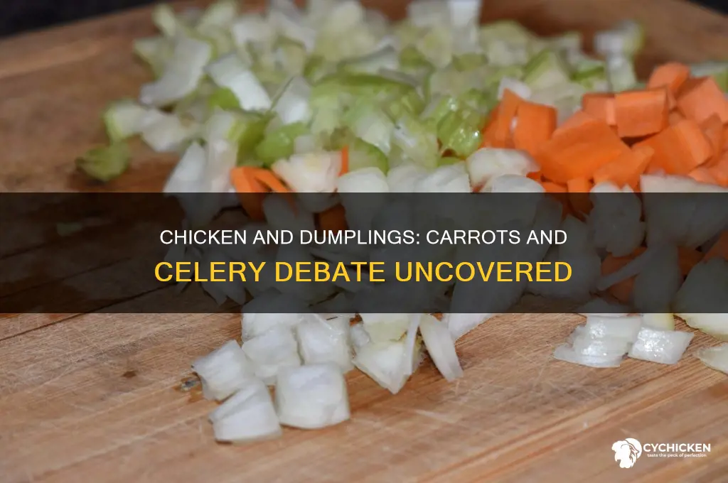 does chicken and dumplings have carrots or celery