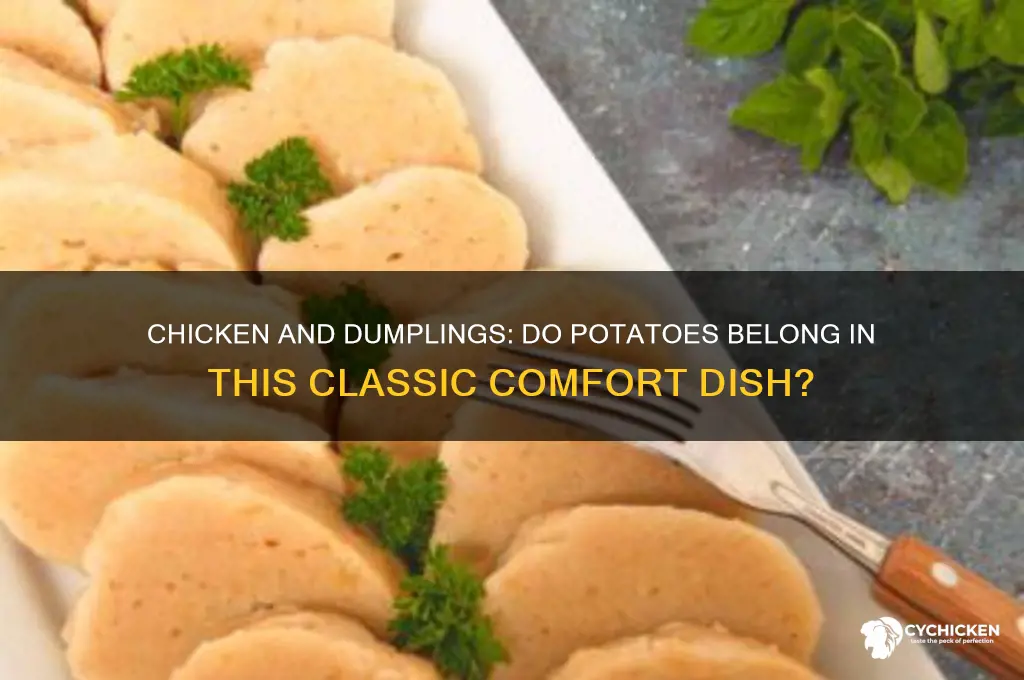 does chicken and dumplings have potatoes in it
