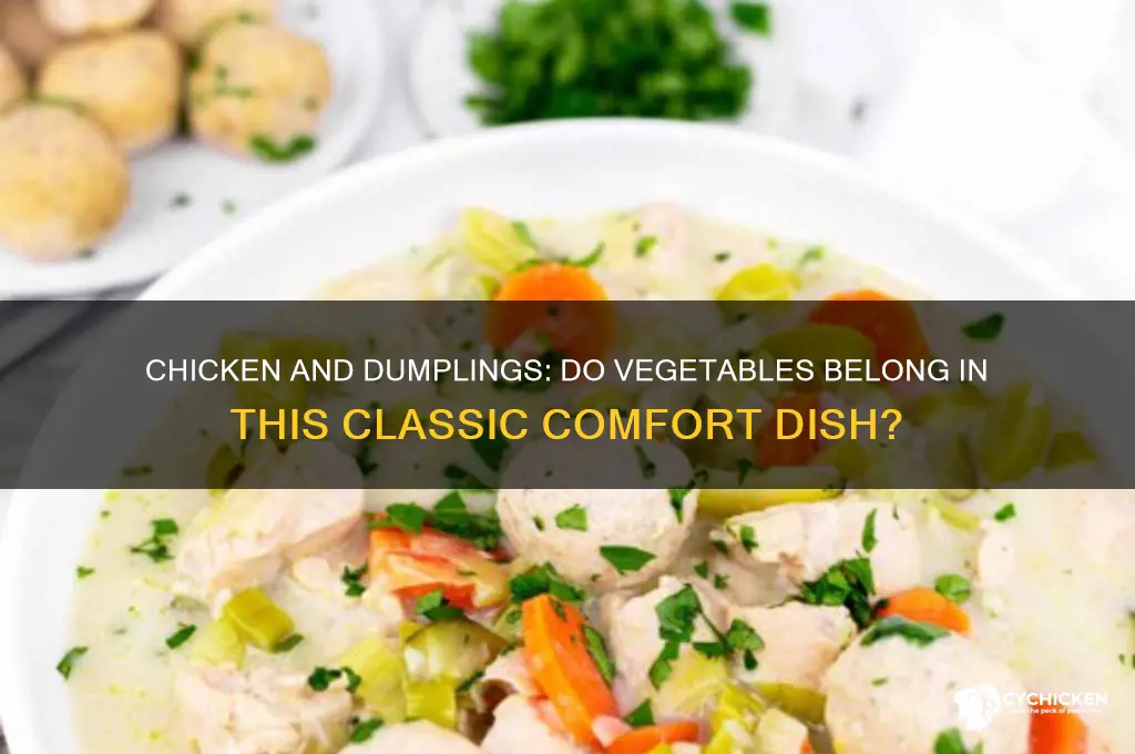 does chicken and dumplings have vegetables in it