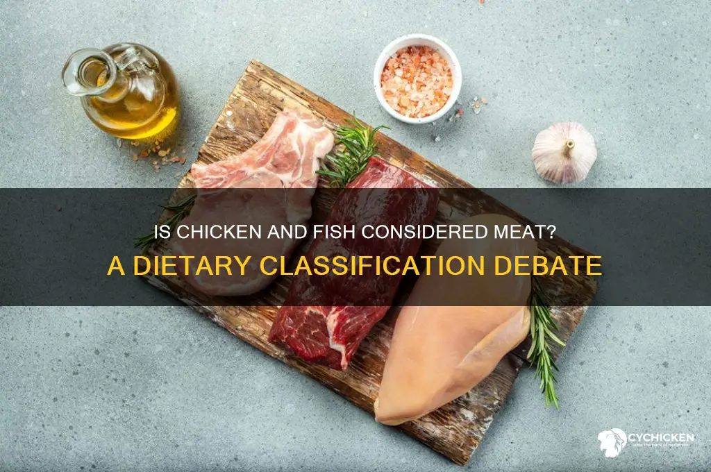 does chicken and fish count as meat