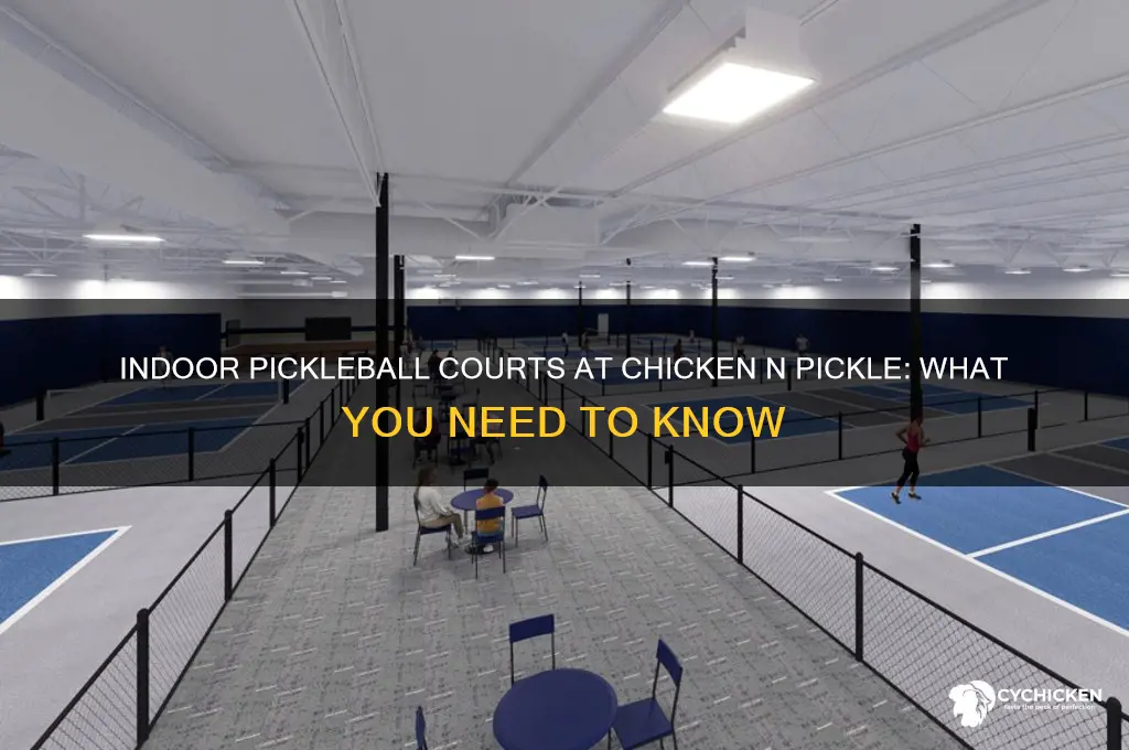 does chicken and pickle have indoor courts