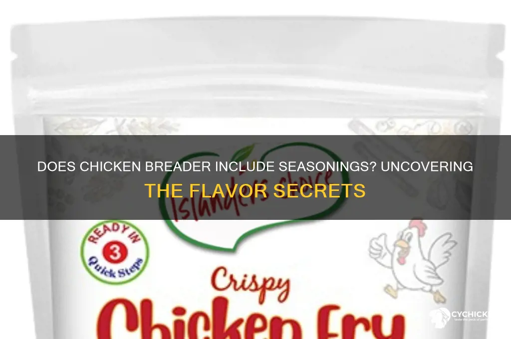 does chicken breader have seasonings in it