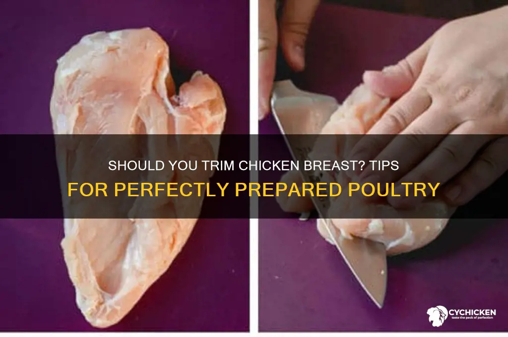 does chicken breat need to be trimmed