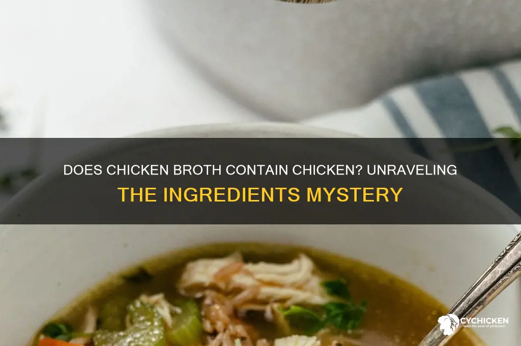 does chicken brith have chicken in it