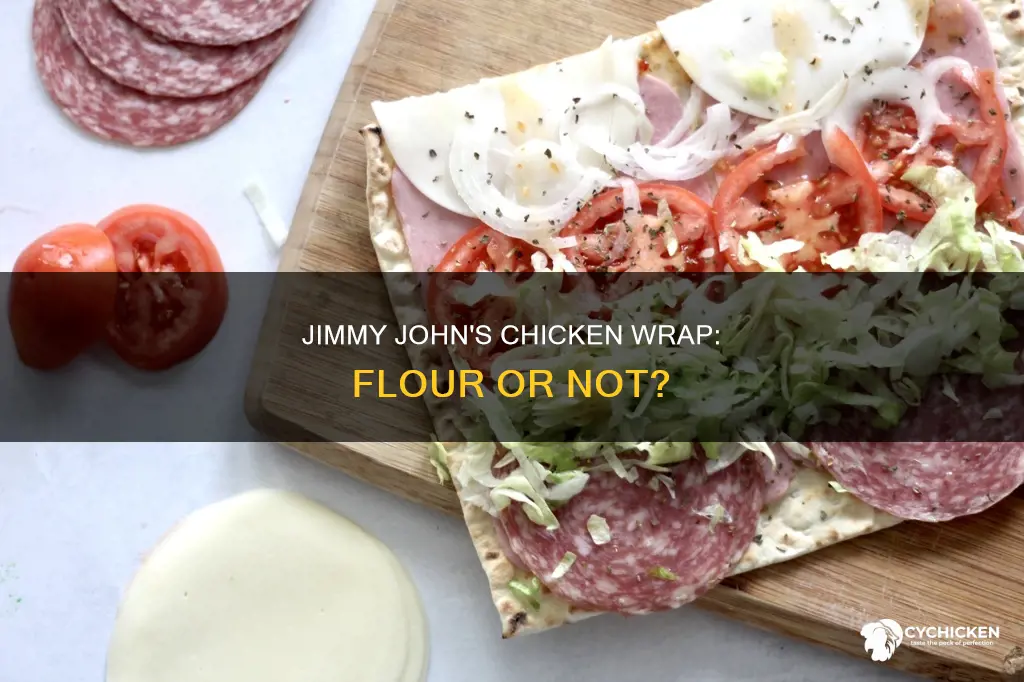 does chicken caesar wrap come on flour tortilla jimmy johns