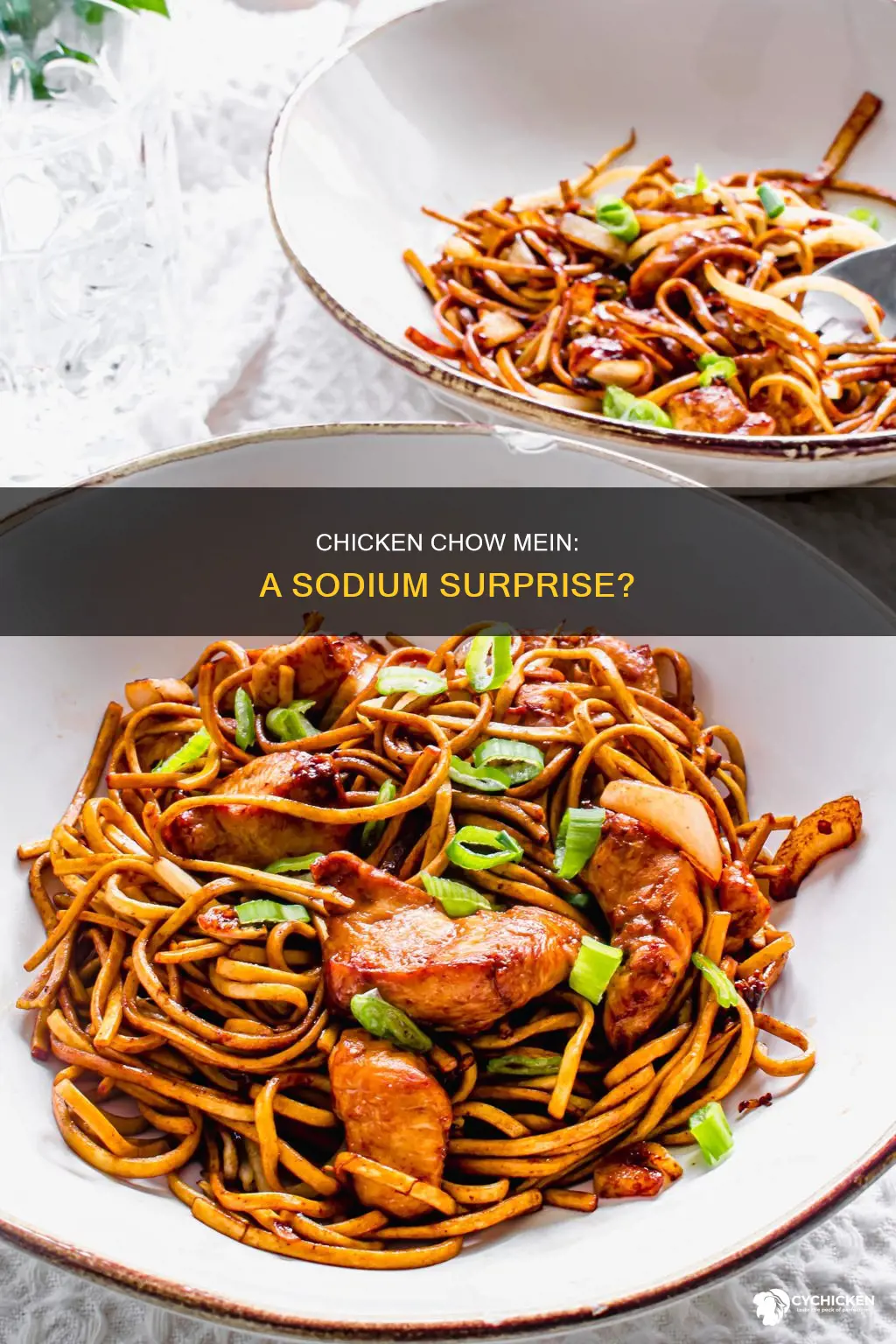does chicken chow mein have a lot of sodium