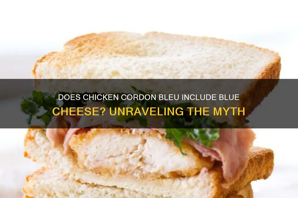 does chicken cordon bleu have bleu cheese