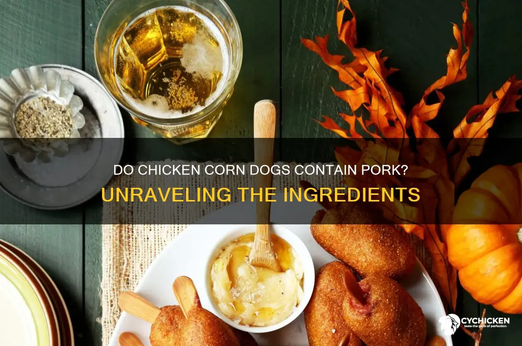 does chicken corn dogs have pork in it