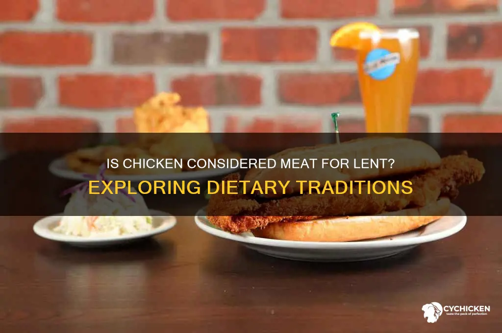 does chicken count as a meat for letn