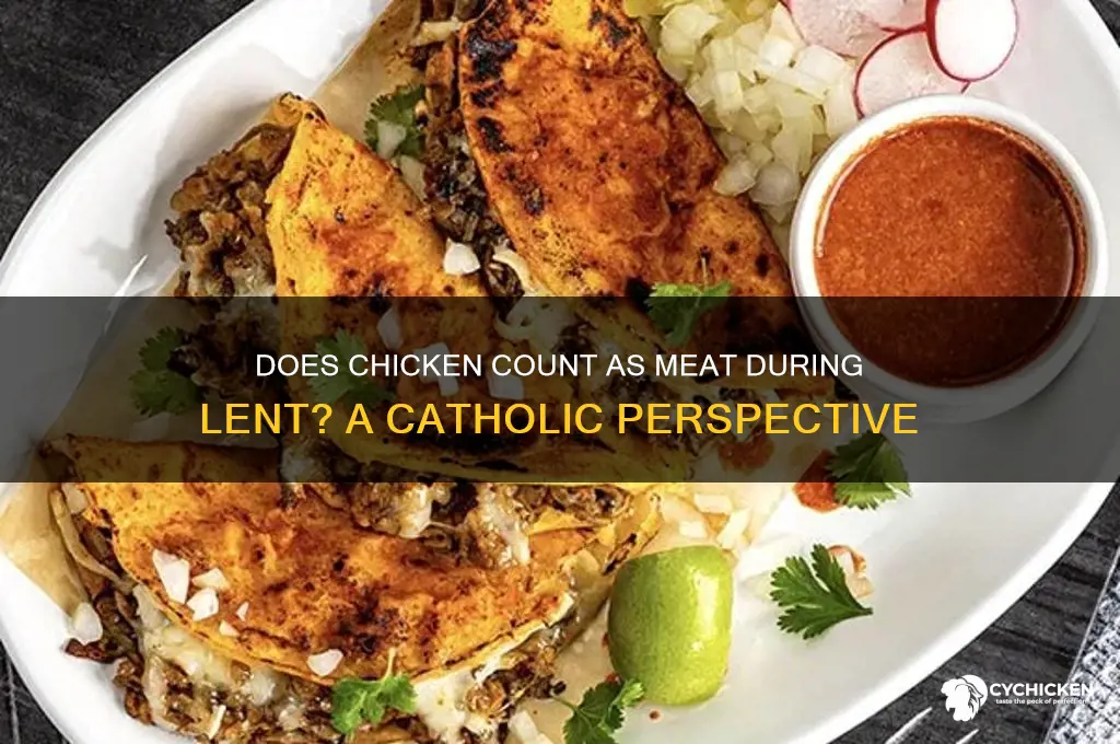 does chicken count as meat during lent