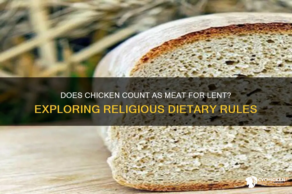 does chicken count as meat for lent