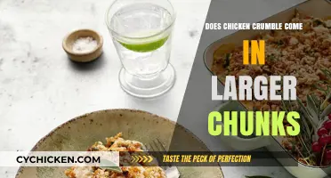 Does Chicken Crumble Come in Larger Chunks? Exploring Size Options