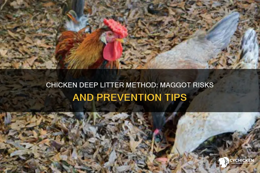 does chicken deeo shavings method cause maggots