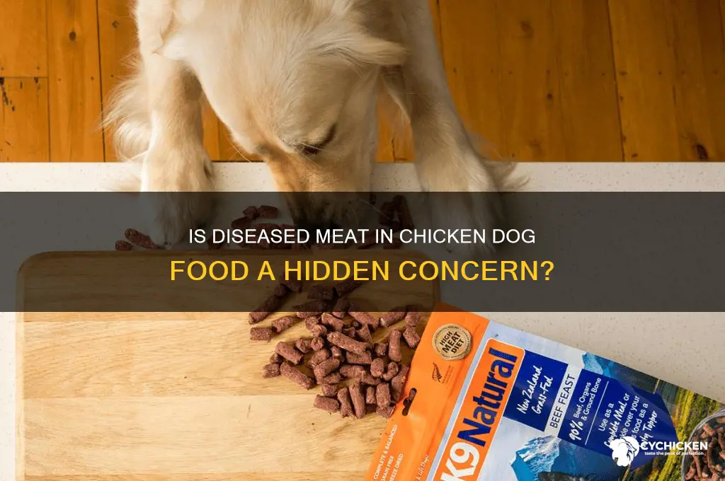 does chicken dog food have diseased animals