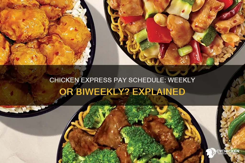 does chicken express pay weekly or biweekly