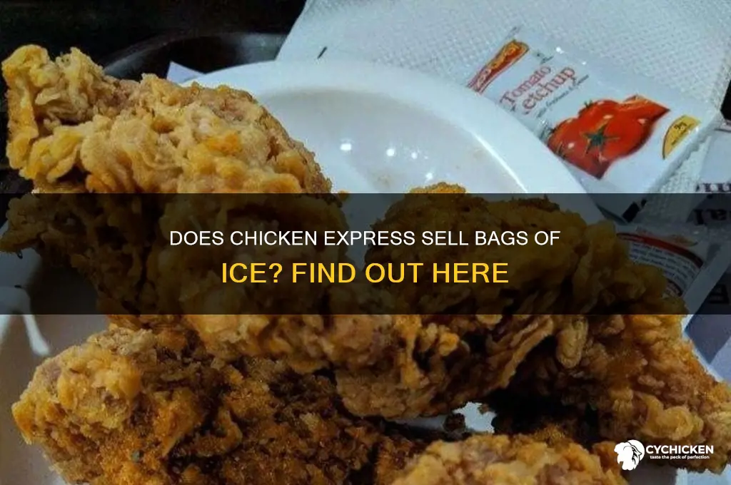 does chicken express sell bags of ice