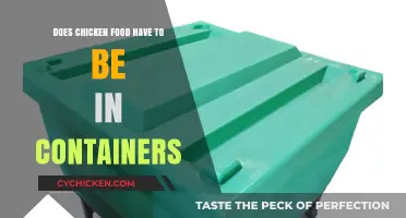 Storing Chicken Feed: Containers Necessary or Optional for Freshness?