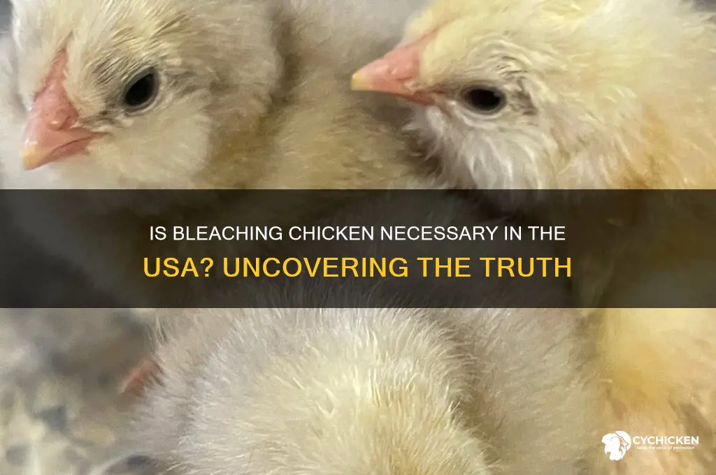 does chicken has to be bleached usa