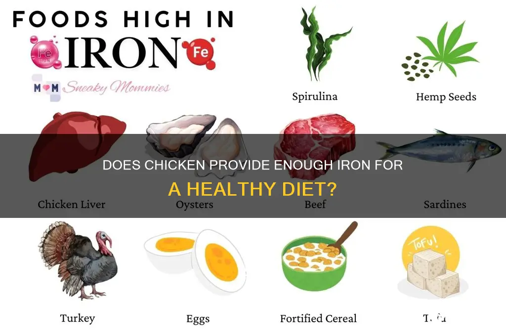 does chicken have a lot of iron