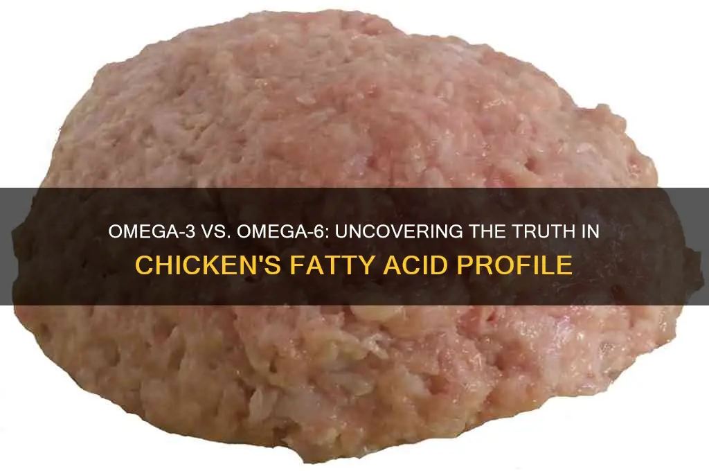 does chicken have omega-3 or 6