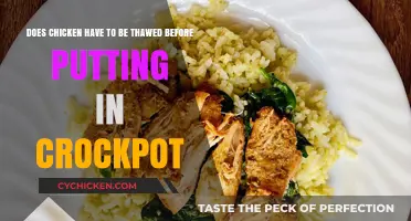 Thawing Chicken Before Crockpot: Necessary or Not?
