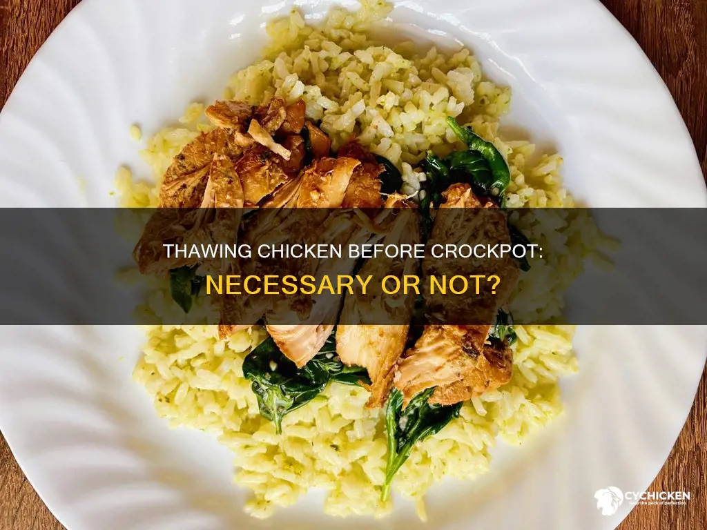 does chicken have to be thawed before putting in crockpot