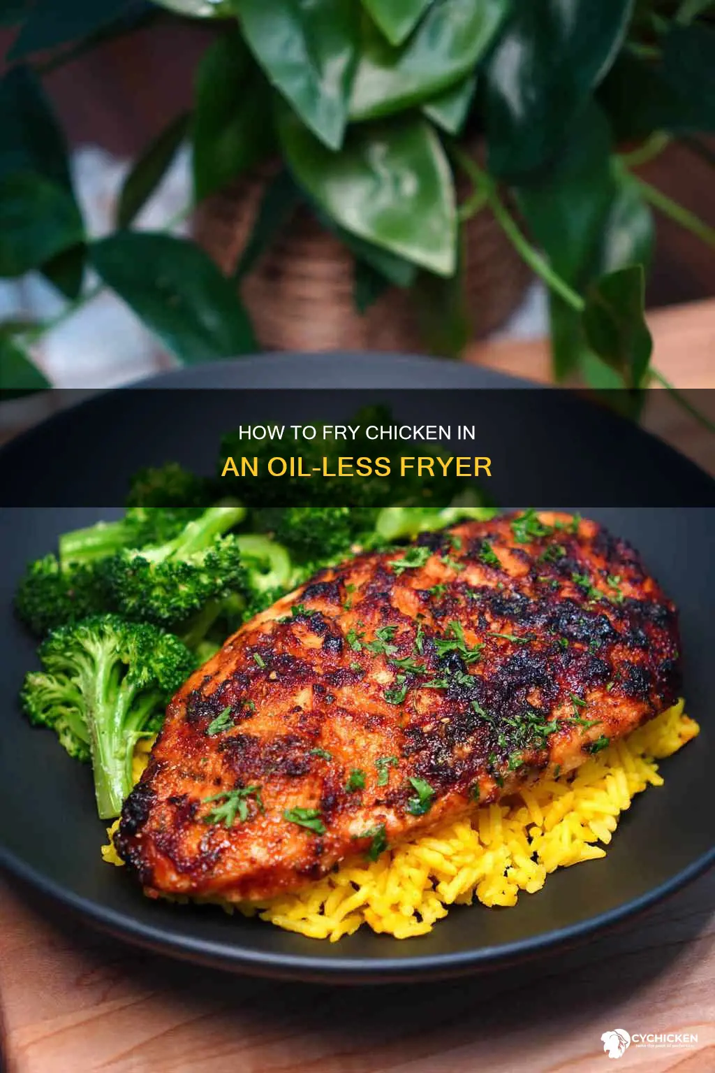 does chicken have to lay flat in an oil-less fryer