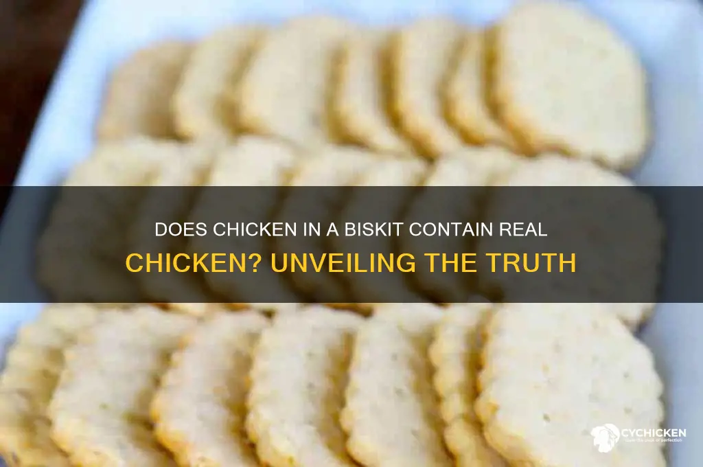 does chicken in a biskit have chicken