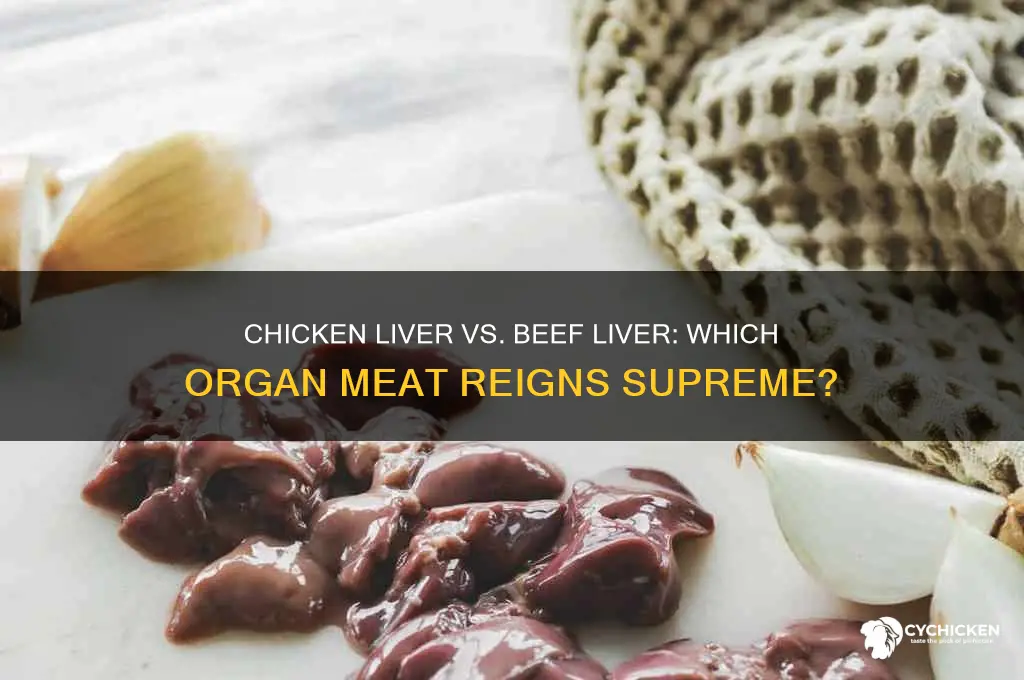does chicken liver taste better than beef liver