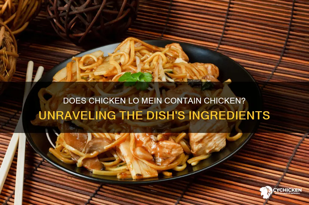 does chicken lo mein have chicken in it