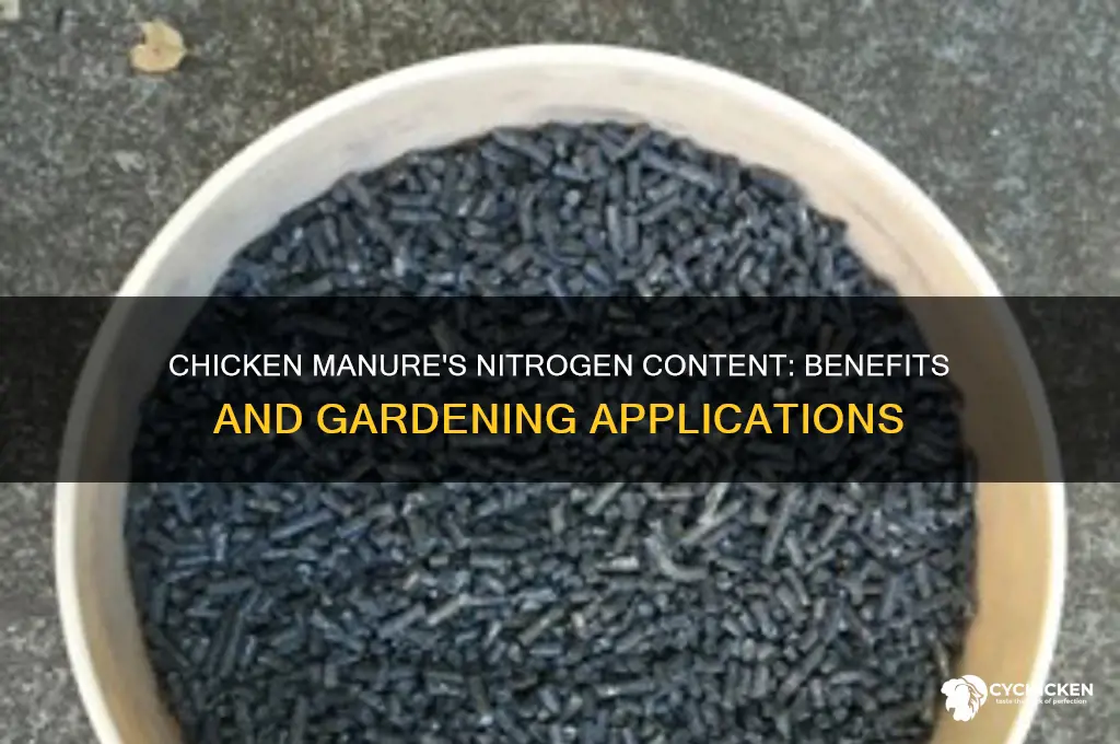 does chicken manure have a lot of nitrogen