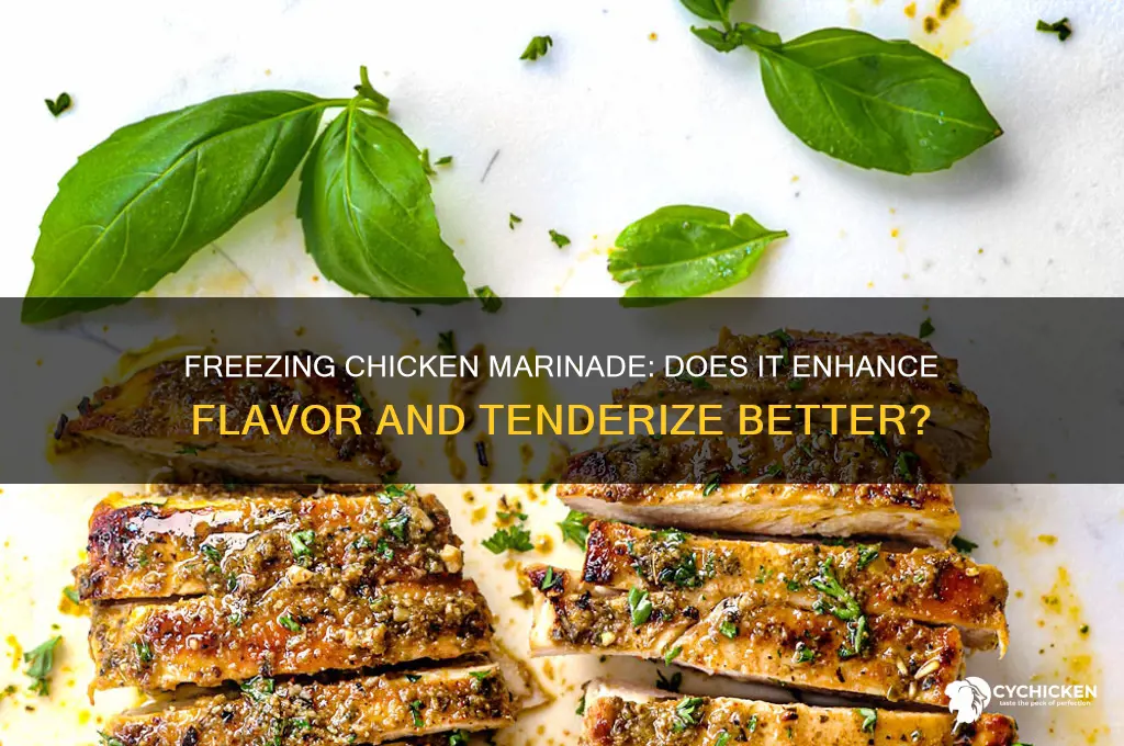 does chicken marinade better in the freezer