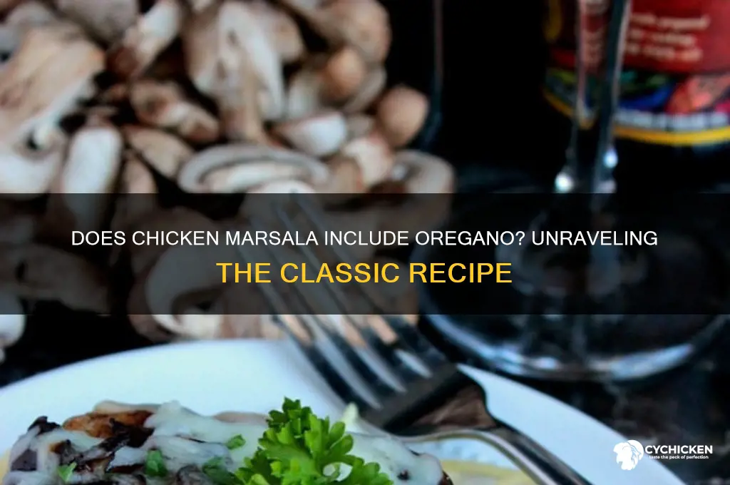 does chicken marsala have oregano in it