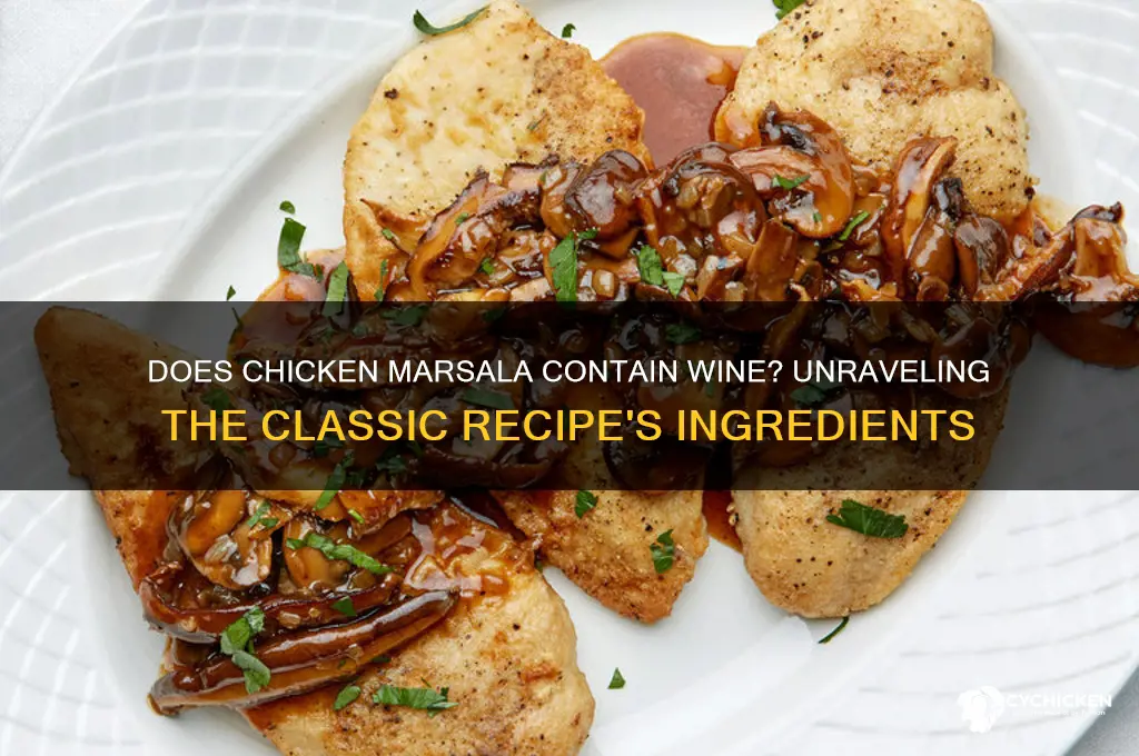 does chicken marsala have wine in it