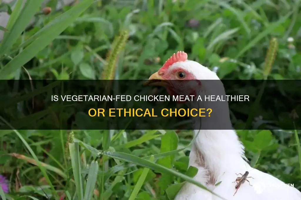 does chicken meat have to be vegetarian fed