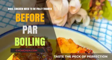 Thawing Chicken: Par-Boiling Before or After?