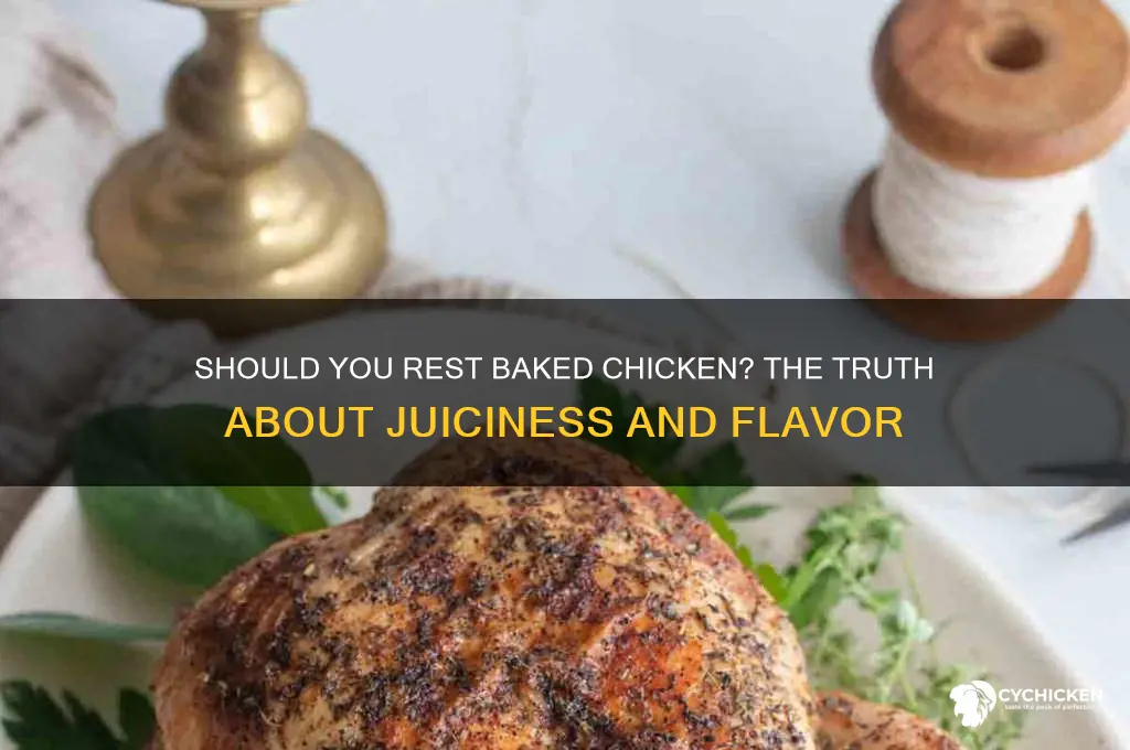does chicken need to rest after baking