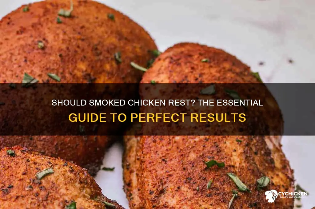 does chicken need to rest after smoking