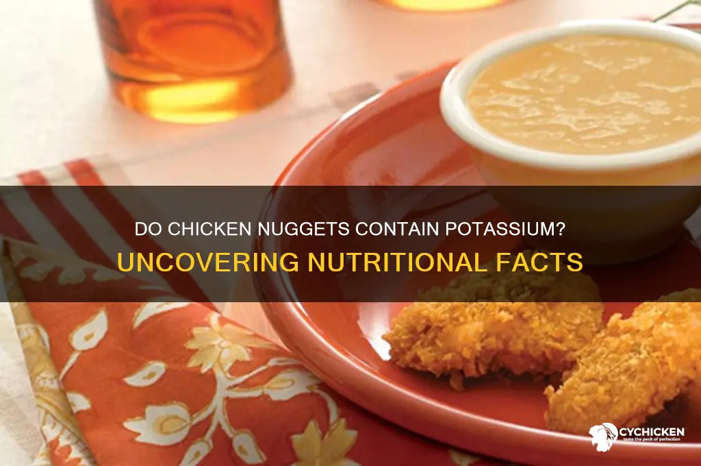 does chicken nuggets have potassuim in them