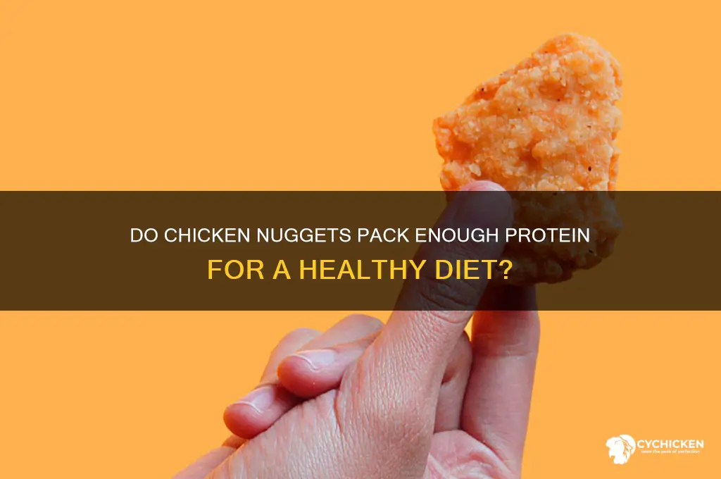 does chicken nuggets have protein