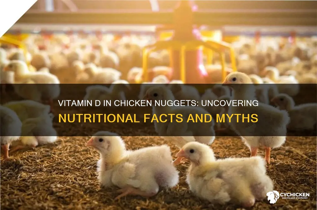 does chicken nuggets have vitamin d in it