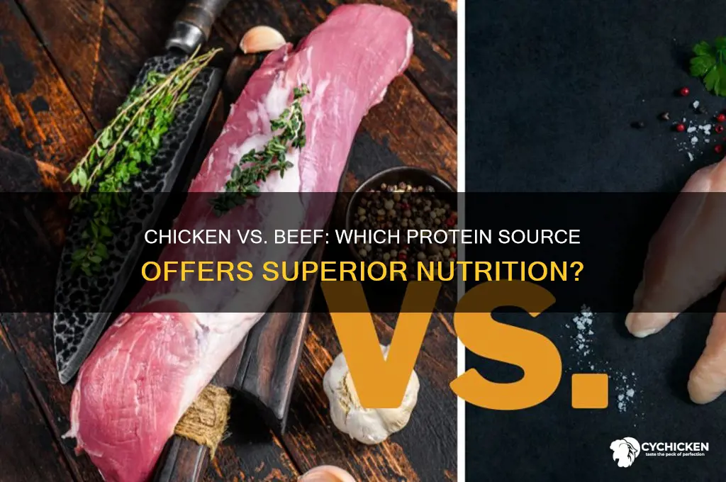 does chicken or beef have more nutrients
